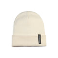 RB5005DB | CIMONE Unisex Knit Beanie in a Tubular Wool Blend Made in Italy. Milk Color. One Size