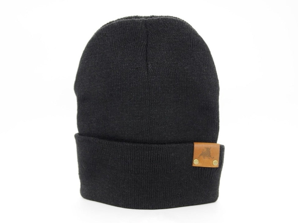 BLCO® Premium Leather-Accent Beanie Hat