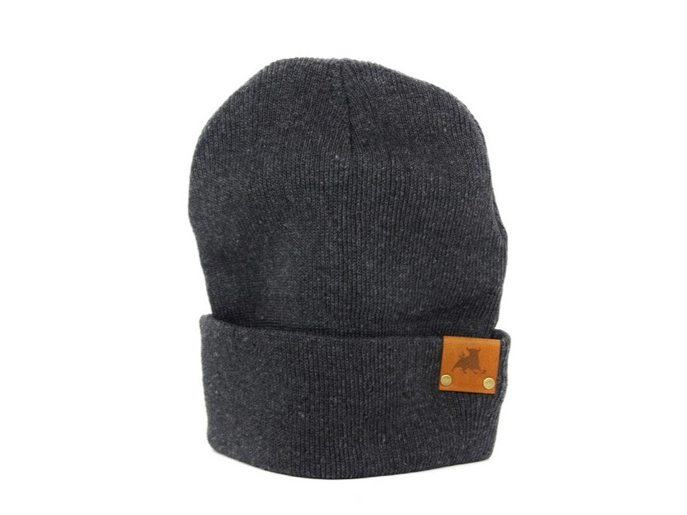 BLCO® Premium Leather-Accent Beanie Hat